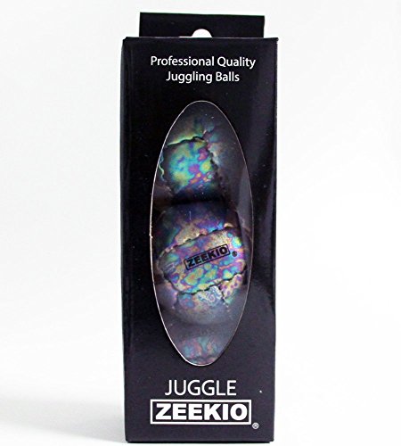 Zeekio Galaxy 12 Panel Leather Juggling Ball Cosmos, Set of 3