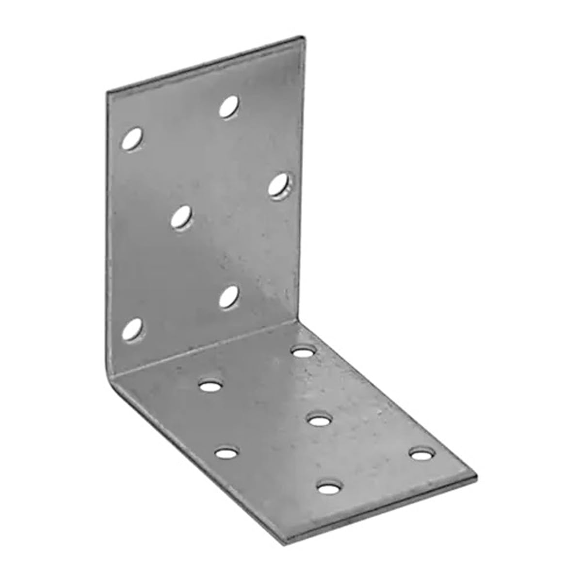 60mm x 60mm x 40mm Galvanised Perforated Angle Plate Bracket Connector for Wood 2mm Thick Steel Corner Bracket Metal L Plate Heavy Duty KM3 (Pack of 20) L07-08ABC