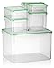 Chef's Star 14 Piece Stackable, Microwavable Food Storage Containers with Leak-proof Locking Lids—PBA Free| 1 x 7L (237 oz.), 2 x 1.4L (48 oz.), 4 x 300ml (10 0z) …