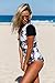 Aleumdr Womens Zip Front Printed Half Sleeve One Piece Swimsuit Rash Guard Swimwear Color Blocked Plus Size 2XL Size Black