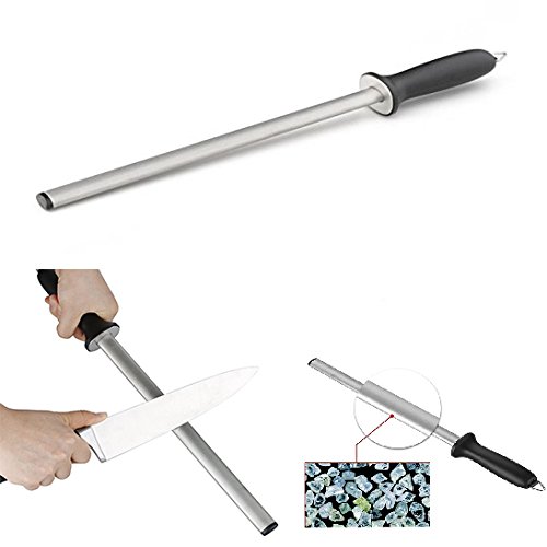 Itian 43 cm Sharpening Gun for Knives, Knife Sharpener, Professional Oval Sharpening Gun, Diamond Knives for Kitchen and Butcher Knives