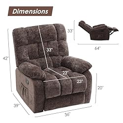 Recliner Chair, Single Sofa Chair with