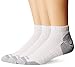 Carhartt mens 3 Pair Pack Work fashion liner socks, White, Large US