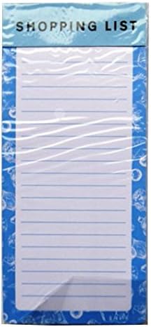 Loft Magnetic Blue Shopping List Notepad - 100 Sheets Per Pad - Size 9' X 4'