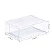 ZOOYOO Clear Plastic Box for Weddings/Party Favors/Packaging Treat Cupcake Transparent Packing Box (3.5x2.4x1.2 inch)
