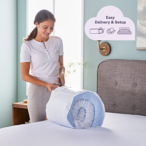 Sleep Innovations Dual Layer 4 Inch Memory Foam Mattress Topper, Twin