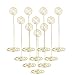 Place Card Holder 8.6 Inch Table Number Card Holders Table Picture Photo Holder Stand Wire Memo Holder Clips Menu Note Name Holders for Wedding Party- 10pcs (Gold 23cm)
