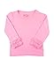 RuffleButts® Girls Pink Ruffled Long Sleeve Layering Tee - 3T