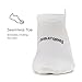 Feetures High Performance Ultra Light Cushion Ankle Sock - No Show Socks for Women & Men with Heel Tab - White, M (1 Pair)