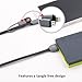 Auxiwa 2 IN 1 Retractable Charging Cable, 3ft Micro USB Connectors, Tangle-free Charger for iPhone iPad iPod Samsung HTC Nexus (Black)