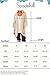 Spadehill Women Lace Open Front Kimono Cardigan 3/4 Bell Sleeve Beach Cover Up Light Orange L