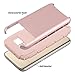 ULAK Galaxy S7 Case, S7 Case, Hybrid Dual Layer Protective Case for Samsung Galaxy S7 (2016 Release) 2-Piece Style Soft TPU Hard PC Shell Cover (Rose Gold/Rose Gold) Will not Fit S7 Edge