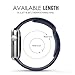 MoKo Band Compatible with Apple Watch, Soft Silicone Replacement Sports Band Fit iWatch 42mm 2017 Series 3/2 / 1, Midnight Blue (Not fit 38mm Versions)