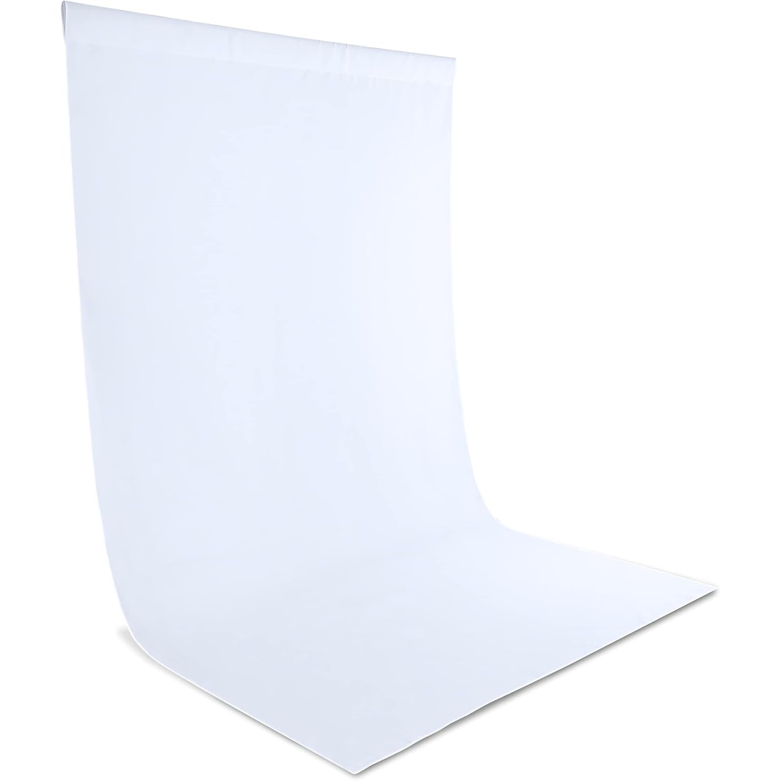Zdada White Backdrop Screen Background, 5x7ft/1.5x2.1M White Collapsible Background Photography, Washable Polyester Photography Backdrops for Photo Studio,Live Streaming,Meeting,Gaming(Backdrop Only)
