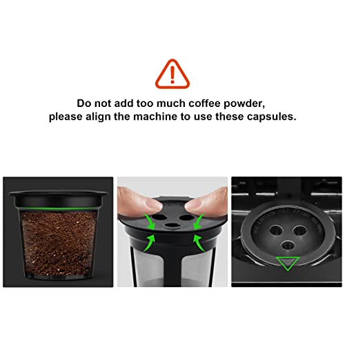 Reusable Coffee Pods for Ninja Dual Brew Coffee Maker, 3 Pack Reusable