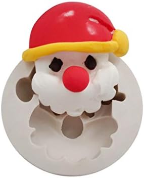 kaifongfu Baking Mold ,3D Christmas Fondant Cake Chocolate Sugarcraft Mold Xmas Silicone Baking Mold (B)