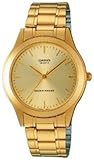 Casio Men's MTP1128N-9A Gold Gold Tone Quartz Watch with White Dial