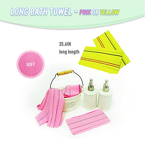Korean Exfoliating Washcloth Premium Set Large Shower Gloves for