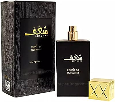Super Fragrances Shaghaf Oud Aswad Eau de Parfum Spray for Men 75ml Woody