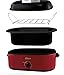 Oster 24-Pound Turkey Roaster Oven, 18-Quart . Red and Black