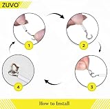 Zuvo White Net Curtain Wire with Hooks and Eyes 3 m Extra Strong Kit view 4