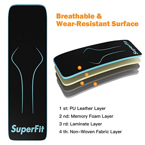 GYMAX Adjustable Sit up Bench, Foldable Abdominal Training Slant