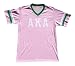 Mega Greek Womens Alpha Kappa Alpha Stripe Sleeve Jersey Large Pink