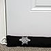 Evelots 36-Inch Door Draft Stopper-Energy Saving-W/Over-The-Door Hook, Black
