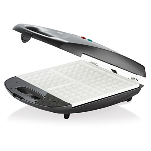 Oster DuraCeramic Infusion Series Waffle Maker, White/Charcoal