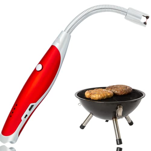 BBQ Lighters for Grill long Rechargeable Electric Arc Candle Lighter Reusable with Long