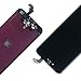 Replacement Compatible with iPhone 6 Plus, in Black 5.5'' with Tools, Manual, Glass Protectors, LCD Repair Kit Display Full Front Touch Screen Digitizer Frame Assembly(Black)