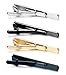 Jstyle 4 Pcs Tie Clips for Men Tie Bar Clip Set for Regular Ties Necktie Wedding Business Clips