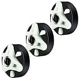 Jetec 3 Pack 285753A Motor Coupler Clothes Washer Drive Motor Coupling with Metal Reinforced Core Replacement Parts Compatible with 285753A AP3963893 PS1485646 285753 1195967