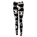Lookatool Women Leggings Print Stretchy Casual Skinny Leggings Pants (S, Black)