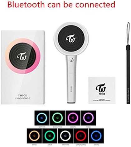 NJYHI Twice Candy Bong Z Light Stick App Bluetooth Connection Lollipop Shape Twice Light Stick Glow Lamp for Concerts Album Fans Collection