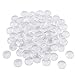 Acmer Transparent Glass cabochons, Clear Glass Dome cabochon, Non-calibrated Round for Photo Pendant Craft Jewelry Making (0.79 inch/20mm-120 Pieces)