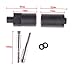 Krator MT219-008 Black Slider (2005-2006 Suzuki GSXR 1000 No Cut Frame Crash Protectors Motorcycle)
