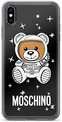 nasboy Moschino Black Case Cover Compatible for iPhone (Xs Max)