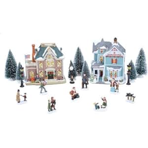 Holiday gifts for self-improvement: how to create a victorian-style Amazon.com: 20-Piece Victorian Christmas Village Set, Handpainted
