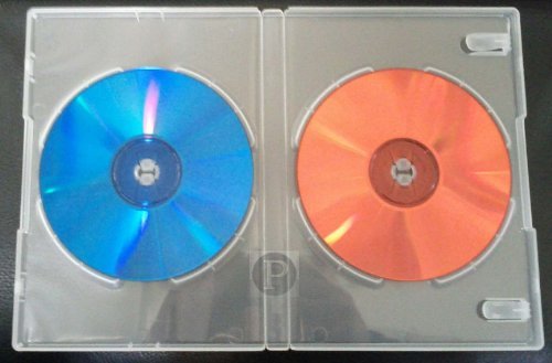 Double DVD Case Clear Side by Side-14mm Spine(10)