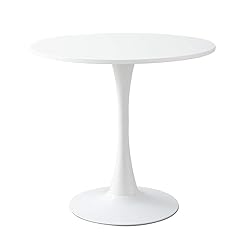 Modern Round Dining Table, ∅31.5'' Colored Top