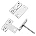 Jovitec 12 Sets Magnetic Door Catch Cabinet Door Latch with Screws and Adhesive for Home Office Furniture Cabinet Cupboard
