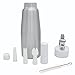 CoZroom Professional Whipped Cream Dispenser (1 Pint) - Brushed Aluminum Body with 3 Decorating Tips – Compatible with all 8 gram N20 Cartridges (Not Included)