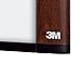 3M Dry Erase Board, 48 x 36-Inches, Widescreen Mahogany-Finish Frame (M4836MY)