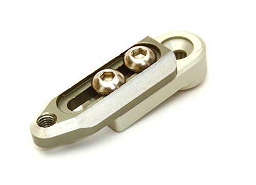 Integy RC Model Hop-ups C27144GUN Alloy Machined Adjustable Length Servo Horn 24T for Hitec Servo (r=20-27mm)