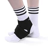 Aodor Black Breathable Ankle Brace for Podiatrist ,Ankle Sprains, and Plantar Fasciitis Pain , Outdoor Activities--sprained ankle brace-Open Heel Design-Reflective Logo-Lightweight,Run Freely