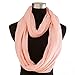 HDE Women's Sheer Infinity Scarf Soft Lightweight Loop Scarf (Peach Pink)