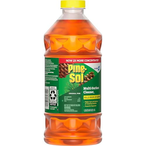 PINE SOL MULTI-SURFACE CLEANER, CLOROXPRO, 2X CONCENTRATED FORMULA, ALL-PURPOSE CLEANER, ORIGINAL PINE, 40 FLUID OUNCES