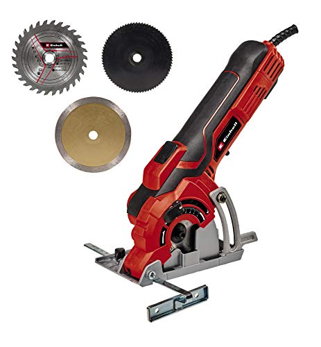 Einhell Mini-Handkreissäge TC-CS 89 (600 Watt, einfache, werkzeuglose Einstellung der Schnitttiefe bis 27 mm…