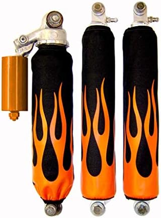 Orange Flame Shock Covers Yamaha Raptor 250#4WVPS2168
